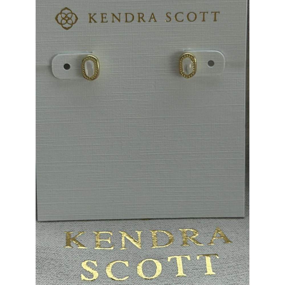 Kendra Scott white earrings